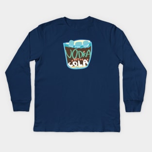 Vodka witch cola Kids Long Sleeve T-Shirt